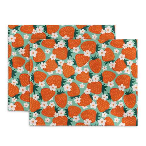 Avenie Strawberry Summer Placemat