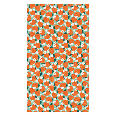 Avenie Strawberry Summer Tablecloth