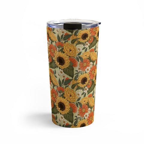 Avenie Sunflower Meadow Calm Green Travel Mug