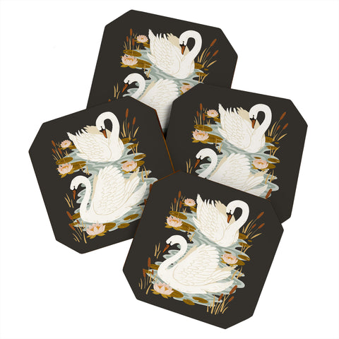 Avenie Swan Dance Coaster Set