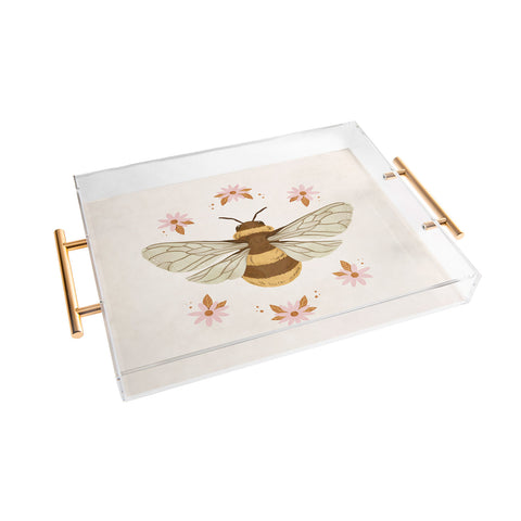 Avenie Sweet Spring Bee Acrylic Tray