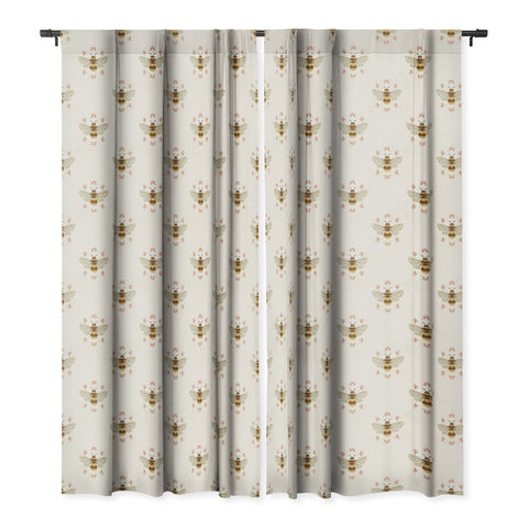 Avenie Sweet Spring Bees Blackout Window Curtain