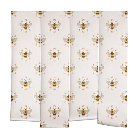 Avenie Sweet Spring Bees Wall Mural