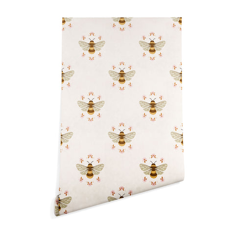 Avenie Sweet Spring Bees Wallpaper