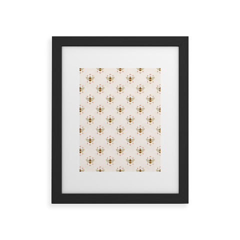 Avenie Sweet Spring Bees Framed Art Print