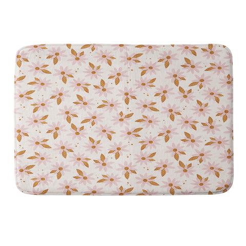 Avenie Sweet Spring Daisies Memory Foam Bath Mat
