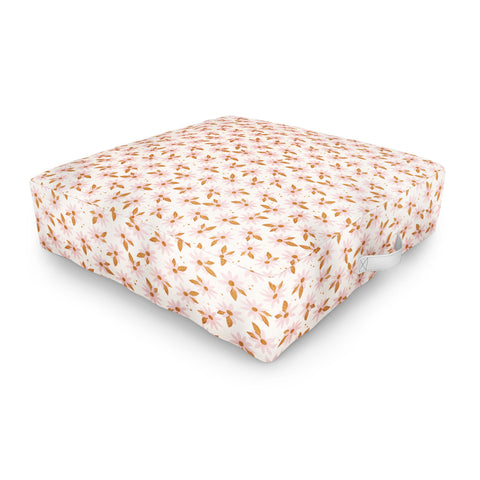 Avenie Sweet Spring Daisies Outdoor Floor Cushion