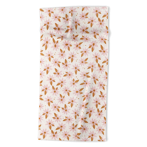 Avenie Sweet Spring Daisies Beach Towel