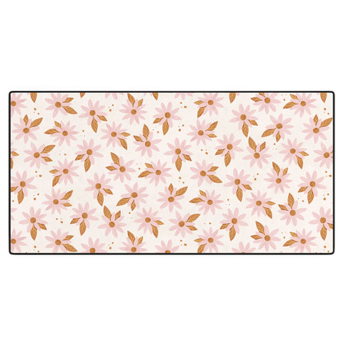 Avenie Sweet Spring Daisies Desk Mat