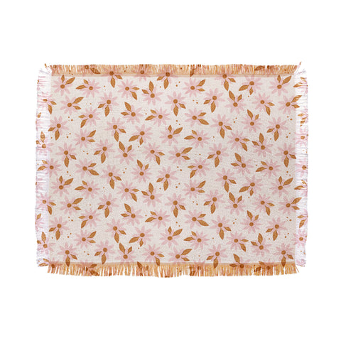 Avenie Sweet Spring Daisies Throw Blanket