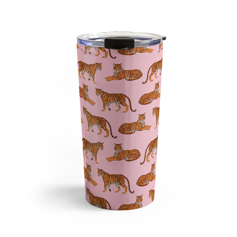 Avenie Tigers in Pink Travel Mug
