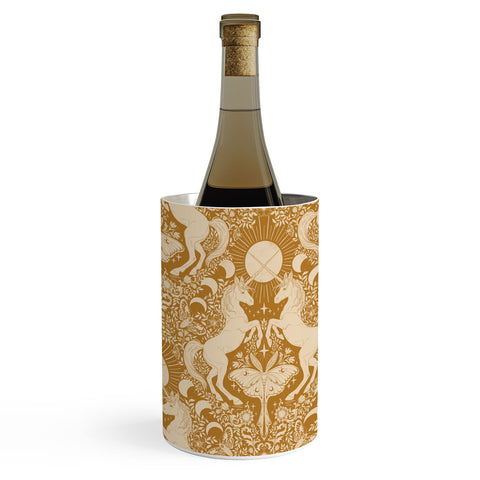 Avenie Unicorn Damask Bronze Orange Wine Chiller