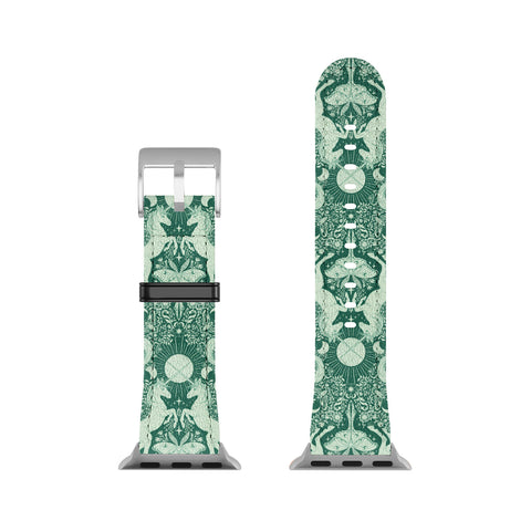 Avenie Unicorn Damask Green Apple Watch Band