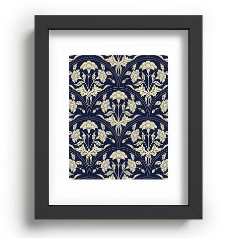 Avenie Victorian Botanical Cornflower Recessed Framing Rectangle