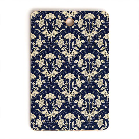 Avenie Victorian Botanical Cornflower Cutting Board Rectangle