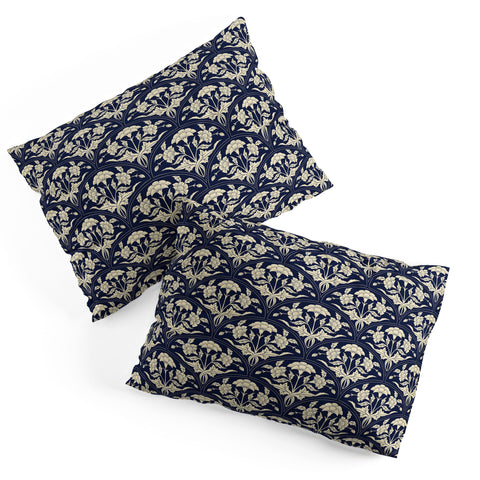Avenie Victorian Botanical Cornflower Pillow Shams