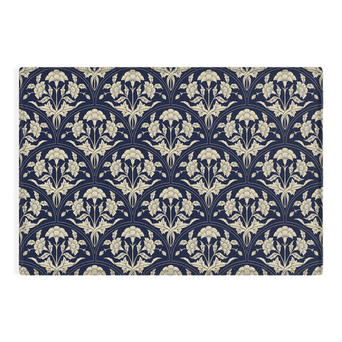 Avenie Victorian Botanical Cornflower Outdoor Rug