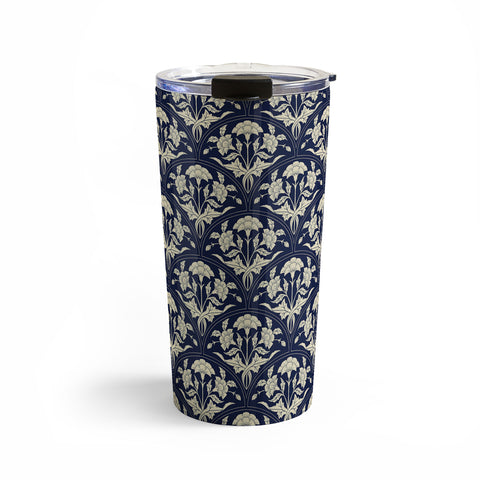 Avenie Victorian Botanical Cornflower Travel Mug