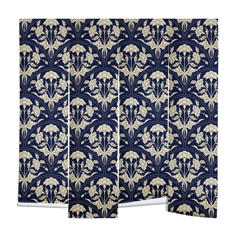 Avenie Victorian Botanical Cornflower Wall Mural