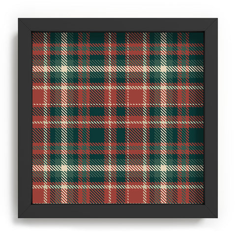 Avenie Vintage Christmas Plaid Recessed Framing Square