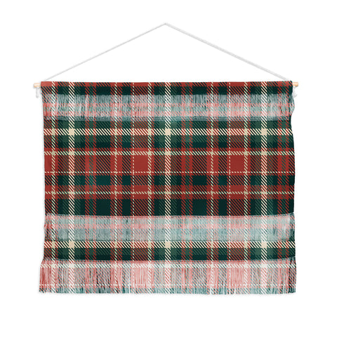 Avenie Vintage Christmas Plaid Wall Hanging Landscape
