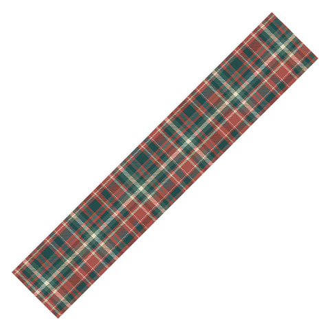 Avenie Vintage Christmas Plaid Table Runner
