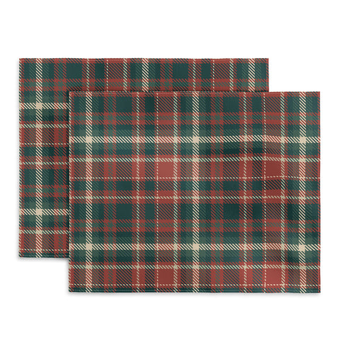 Avenie Vintage Christmas Plaid Placemat