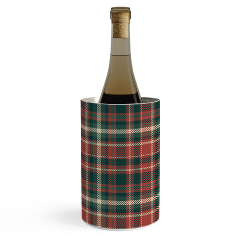Avenie Vintage Christmas Plaid Wine Chiller