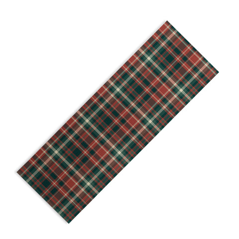Avenie Vintage Christmas Plaid Yoga Mat