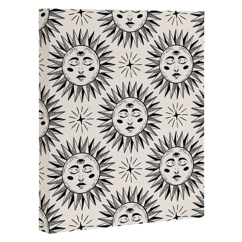 Avenie Vintage Sun Art Canvas