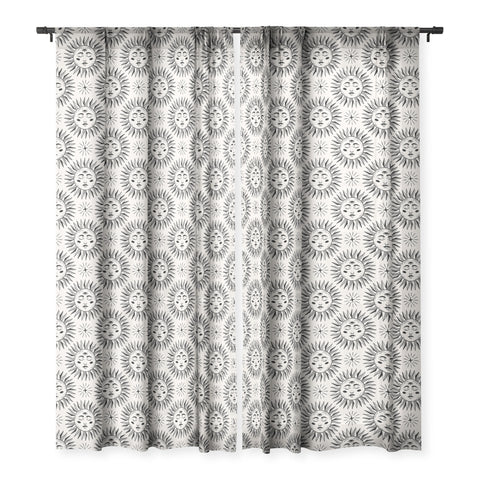 Avenie Vintage Sun Sheer Window Curtain