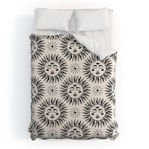 Avenie Vintage Sun Duvet Cover
