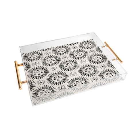 Avenie Vintage Sun Acrylic Tray