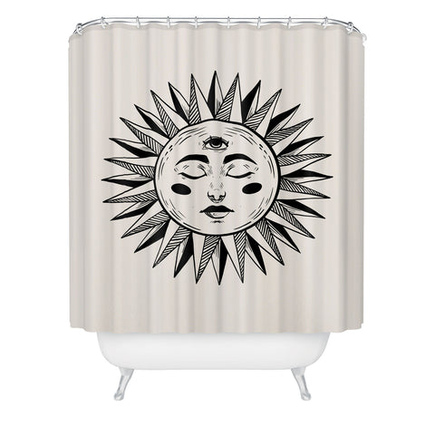 Avenie Vintage Sun I Shower Curtain