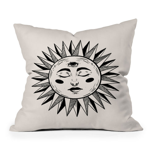 Avenie Vintage Sun I Throw Pillow