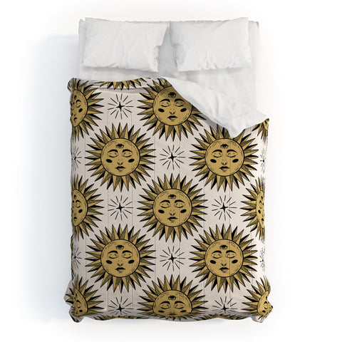 Avenie Vintage Sun In Gold Comforter