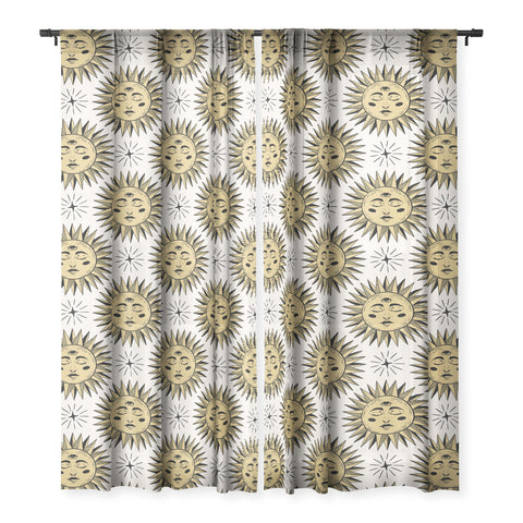 Avenie Vintage Sun In Gold Sheer Non Repeat