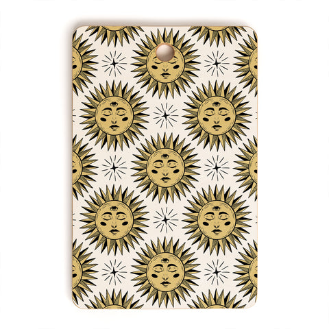Avenie Vintage Sun In Gold Cutting Board Rectangle