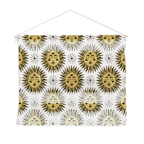 Avenie Vintage Sun In Gold Wall Hanging Landscape