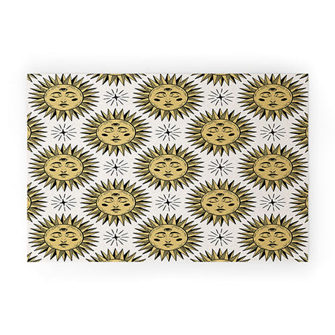 Avenie Vintage Sun In Gold Welcome Mat