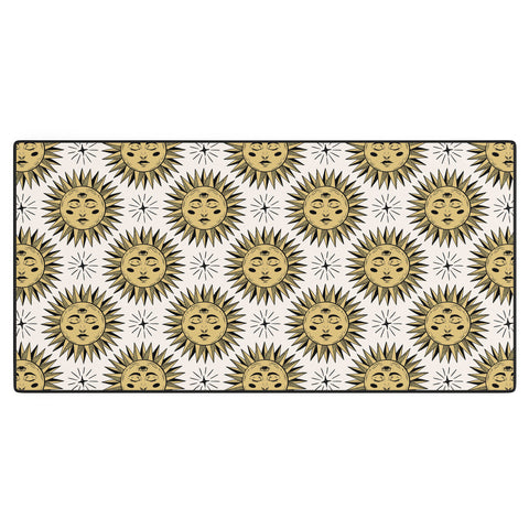 Avenie Vintage Sun In Gold Desk Mat