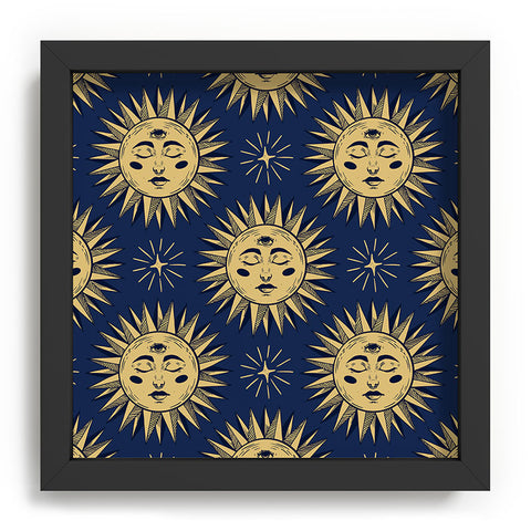 Avenie Vintage Sun Navy Recessed Framing Square