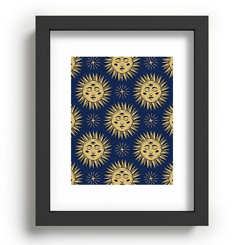 Avenie Vintage Sun Navy Recessed Framing Rectangle