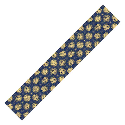 Avenie Vintage Sun Navy Table Runner