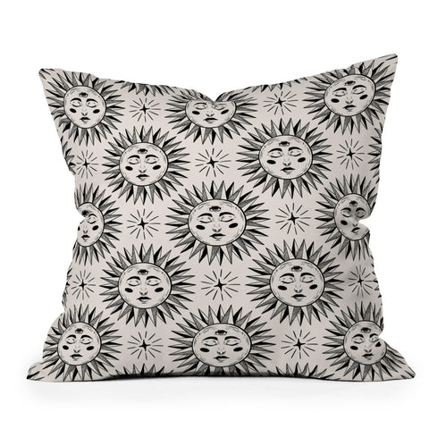 Avenie Vintage Sun Throw Pillow