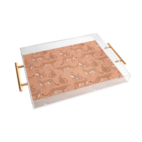 Avenie Wild Cheetah Collection III Acrylic Tray