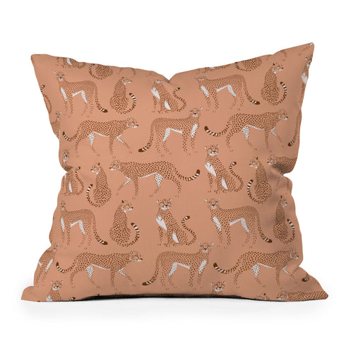 Avenie Wild Cheetah Collection III Outdoor Throw Pillow