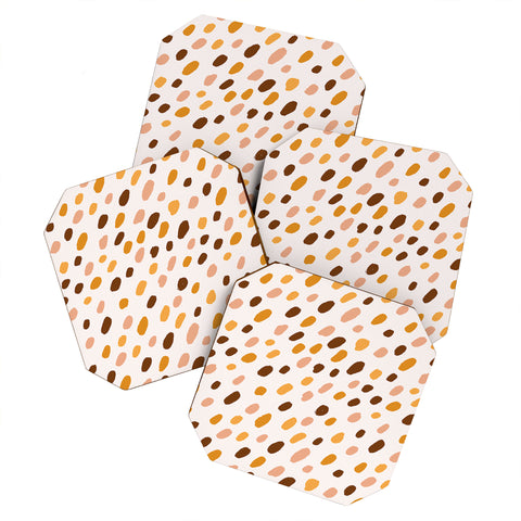 Avenie Wild Cheetah Collection VIII Coaster Set