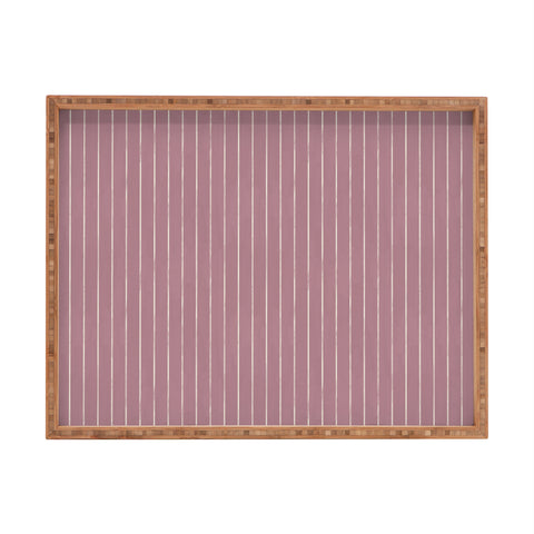 Avenie Winter Botanica Stripes Rectangular Tray