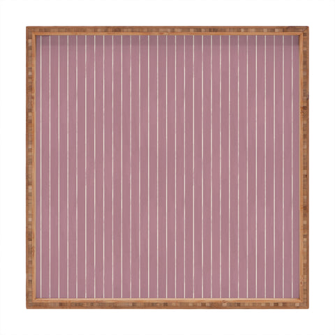 Avenie Winter Botanica Stripes Square Tray